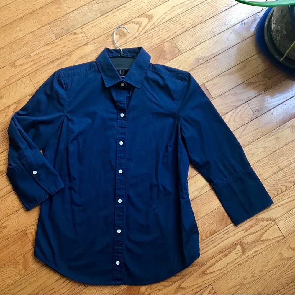Nautica 3/4 Sleeve Dress Shirt